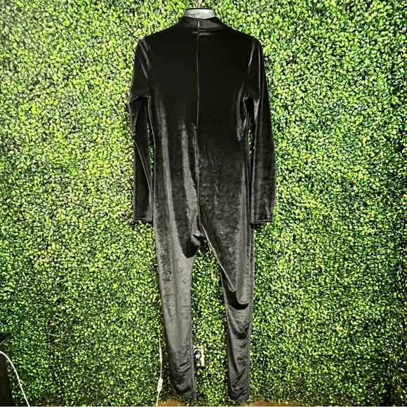 J | Velour Jumpsuit (Black) - Picture 6 of 8